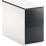 Schubladencontainer, 720x800, 2 Materials., 1 Hängereg., weiß/anthrazitgrau