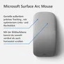 Microsoft Surface Arc Mouse Platingrau CZV-00002