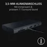 RAZER USB-C Dock 4K Schwarz | 2x USB-C, 4x USB-A, Ethernet, HDMI, 3,5mm Klinke