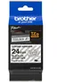 Brother TZe-S151 Schriftband, 24mm x 8m, schwarz auf transparent, stark klebend