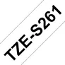 Brother TZe-S261 Schriftband stark klebend 36mm x 8m schwarz auf weiss laminier