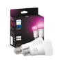 Philips Hue White & Color Ambiance E27 806lm 75W, 4er Pack + Bridge V2