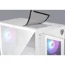 MSI MPG Velox 100R MIDI Tower Gaming Gehäuse, Echtglas Seitenfenster RGB Weiß