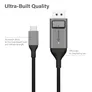 ALOGIC USB-C-Kabel (männlich) auf Displayport (männlich) 1m grau
