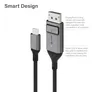 ALOGIC USB-C-Kabel (männlich) auf Displayport (männlich) 1m grau