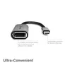 ALOGIC Ultra USB-C (männlich) auf DP (weiblich) Adapter grau 15 cm