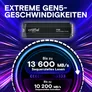 Crucial T705 NVMe SSD 1 TB M.2 2280 PCIe 5.0 mit Kühlkörper