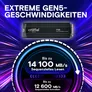 Crucial T705 NVMe SSD 4 TB M.2 2280 PCIe 5.0 mit Kühlkörper