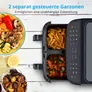 Medion MD 11760 Life P20 XXL Twin Doppelzonen-Heißluftfritteuse 8,7 l, schwarz