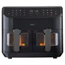 Medion MD 11760 Life P20 XXL Twin Doppelzonen-Heißluftfritteuse 8,7 l, schwarz