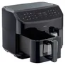 Medion MD 11760 Life P20 XXL Twin Doppelzonen-Heißluftfritteuse 8,7 l, schwarz