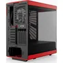 HYTE Y40 Red Black ATX Midi Tower Gaming Gehäuse rot/schwarz, Seitenfenster
