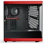 HYTE Y40 Red Black ATX Midi Tower Gaming Gehäuse rot/schwarz, Seitenfenster