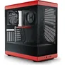 HYTE Y40 Red Black ATX Midi Tower Gaming Gehäuse rot/schwarz, Seitenfenster