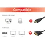 EQUIP 119322 HDMI ZU DVI-D Single Link Adapter Kabel, Stecker / Stecker, 2.0m