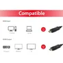 EQUIP 119363 HDMI 2.0 Kabel mit schwenkbaren Stecker, 3.0m, Swivel plug