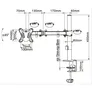 EQUIP 650151 13"-32" Bewegliche Monitor/LCD-Tischhalterung