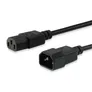 EQUIP 112100 Hochwertiges Netzkabel, C13 auf C14, 1.8m