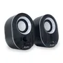 EQUIP 245333 Stereo-2.0-Lautsprecher, Black/White [Schwarz mit weiß]