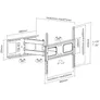 EQUIP 650316 37"-70” voll bewegliche TV-Wandhalterung