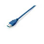 EQUIP 128292 USB 3.0 A auf B Kabel, M/M, 2.0m , Blau