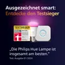 Philips Hue White & Color Ambiance E27 806lm 75W, Testsieger StiWa (01/2024)