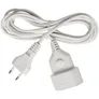 Brennenstuhl Kunststoff-Verlängerungskabel Euro Stecker/ Kupplung 3m weiß