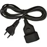 Brennenstuhl Kunststoff-Verlängerungskabel Euro Stecker/ Kupplung 5m schwarz