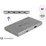 Delock Thunderbolt™ 4 Hub 3 Port mit zusätzlichem SuperSpeed USB 10 Gbps 8K