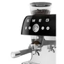 SMEG EGF03BLEU 50s Style Siebträgermaschine mit Kaffeemühle Schwarz