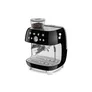 SMEG EGF03BLEU 50s Style Siebträgermaschine mit Kaffeemühle Schwarz