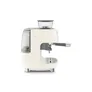 SMEG EGF03CREU 50s Style Siebträgermaschine mit Kaffeemühle Creme