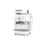 SMEG EGF03WHEU 50s Style Siebträgermaschine mit Kaffeemühle Weiß
