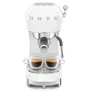 SMEG ECF02WHEU 50s Style Espresso-Kaffemaschine Weiß