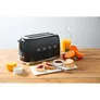 SMEG TSF02BLEU 50s Style Toaster Schwarz