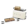 SMEG TSF02CREU 50s Style 4 Scheiben Langschlitz Toaster Creme
