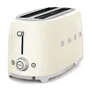 SMEG TSF02CREU 50s Style 4 Scheiben Langschlitz Toaster Creme