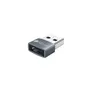 Good Connections Adapter USB 2.0 Stecker A an USB-C Buchse 10 Stk. Alu grau