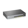 ZyXEL GS1350-12HP Gigabit Smart Switch, 10x RJ-45, 2x SFP, PoLRE/PoE+