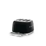 SMEG TSF03BLEU 50s Style 4 Scheiben Toaster Schwarz