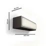 Philips Outdoor Ultra-Efficient Stratosphere Wandleuchte 3.8W, anthrazit