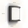 Philips Outdoor Ultra-Efficient Samondra Wandleuchte 3.8W, 2700 Kelvin anthrazit
