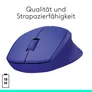 Logitech M330 Silent Plus Kabellose Maus Blau