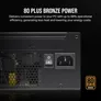 Corsair CX550 550 Watt ATX 2.31 Netzteil 80+ Bronze Netzteil 120mm Lüfter
