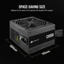 Corsair CX550 550 Watt ATX 2.31 Netzteil 80+ Bronze Netzteil 120mm Lüfter