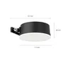 Philips Outdoor Solar Vynce Wandleuchte 1.5W, Tageslichtsensor, rund, schwarz