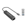 Conceptronic ABBY13B Gigabit Ethernet USB 3.2 Gen 1 Adapter mit USB-Hub, GbE, US