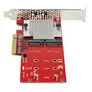 StarTech.com Dual M.2 PCIe SSD Adapter Karte x8/x16 Dual NVMe oder AHCI M.2 SSD
