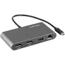 StarTech.com Dual-Monitor Thunderbolt Mini-Dock, 4K 60Hz DisplayPort, Gigabit-Ethernet, 1x USB 5Gbps
