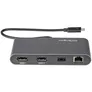 StarTech.com Dual-Monitor Thunderbolt Mini-Dock, 4K 60Hz DisplayPort, Gigabit-Ethernet, 1x USB 5Gbps